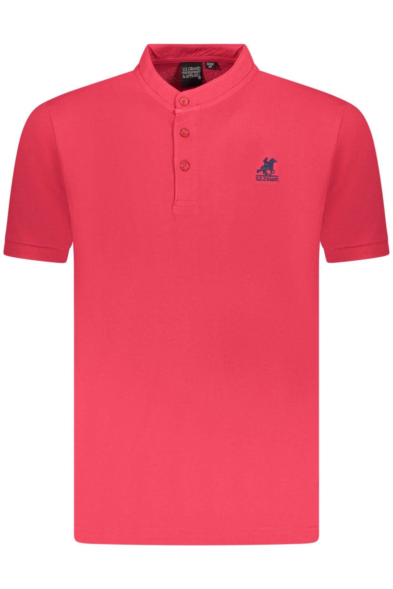 US GRAND MEN'S SHORT-SLEEVE POLO SHIRT, RED